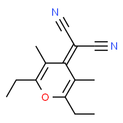 Propanedinitrile, (2,6-diethyl-3,5-dimethyl-4H-pyran-4-ylidene)- (9CI) picture