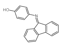 4-(fluoren-9-ylideneamino)phenol结构式