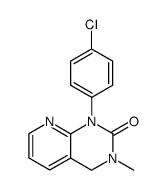 1-(4-chloro-phenyl)-3-methyl-3,4-dihydro-1H-pyrido[2,3-d]pyrimidin-2-one结构式