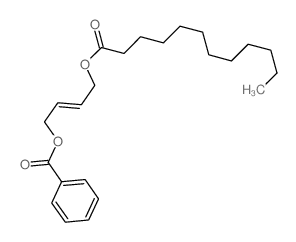 Dodecanoicacid, 4-(benzoyloxy)-2-buten-1-yl ester结构式