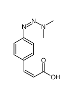 3-[p-(3,3-Dimethyl-1-triazeno)phenyl]propenoic acid structure