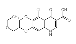 10-chloro-3-(ethoxymethyl)-9-oxo-3,6-dihydro-2H-[1,4]dioxino[2,3-g]quinoline-8-carboxylic acid Structure