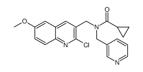 Cyclopropanecarboxamide, N-[(2-chloro-6-methoxy-3-quinolinyl)methyl]-N-(3-pyridinylmethyl)- (9CI) picture