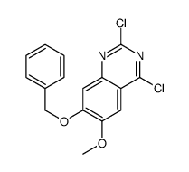 2,4-二氯-6-甲氧基-7-苯基甲氧基喹唑啉结构式