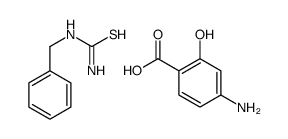 4-amino-2-hydroxybenzoic acid,benzylthiourea Structure