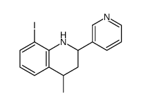 8-iodo-4-methyl-2-pyridin-3-yl-1,2,3,4-tetrahydroquinoline结构式