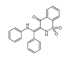 3-[anilino(phenyl)methylidene]-1,1-dioxo-1λ6,2-benzothiazin-4-one结构式