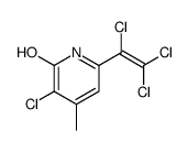 3-chloro-4-methyl-6-(1,2,2-trichloroethenyl)-1H-pyridin-2-one结构式