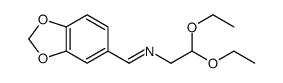 1-(1,3-benzodioxol-5-yl)-N-(2,2-diethoxyethyl)methanimine Structure