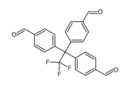 4-[2,2,2-trifluoro-1,1-bis(4-formylphenyl)ethyl]benzaldehyde Structure