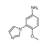 3-imidazol-1-yl-4-methoxyaniline Structure