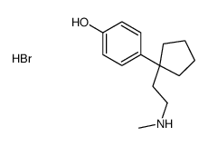 4-[1-[2-(methylamino)ethyl]cyclopentyl]phenol,hydrobromide结构式