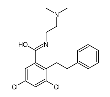 3,5-dichloro-N-[2-(dimethylamino)ethyl]-2-(2-phenylethyl)benzamide结构式