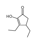 3,4-diethyl-2-hydroxycyclopent-2-en-1-one Structure