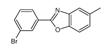 2-(3-bromophenyl)-5-methyl-1,3-benzoxazole结构式