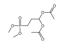 (1-acetyloxy-3-dimethoxyphosphorylpropyl) acetate结构式