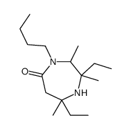 4-butyl-2,7-diethyl-2,3,7-trimethyl-1,4-diazepan-5-one结构式