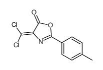 4-(dichloromethylidene)-2-(4-methylphenyl)-1,3-oxazol-5-one结构式