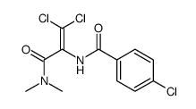 4-Chloro-N-(2,2-dichloro-1-dimethylcarbamoyl-vinyl)-benzamide Structure