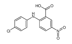 2-(4-chloroanilino)-5-nitrobenzoic acid Structure