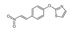 2-[4-(2-nitroethenyl)phenoxy]-1,3-thiazole结构式