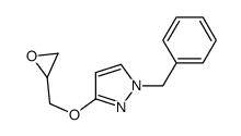1-benzyl-3-(oxiran-2-ylmethoxy)pyrazole Structure