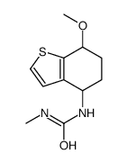 1-(7-methoxy-4,5,6,7-tetrahydro-1-benzothiophen-4-yl)-3-methylurea结构式