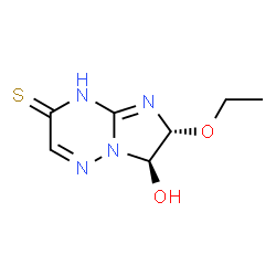 Imidazo[1,2-b][1,2,4]triazine-3(4H)-thione, 6-ethoxy-6,7-dihydro-7-hydroxy-, (6R,7R)-rel- (9CI) picture