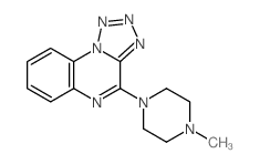 Tetrazolo[1,5-a]quinoxaline, 4-(4-methyl-1-piperazinyl)- structure