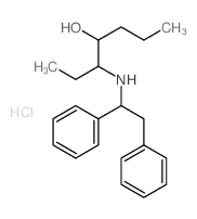 3-(1,2-diphenylethylamino)heptan-4-ol结构式