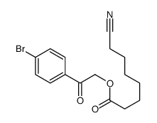 [2-(4-bromophenyl)-2-oxoethyl] 7-cyanoheptanoate结构式
