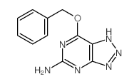 3H-1,2,3-Triazolo[4,5-d]pyrimidin-5-amine,7-(phenylmethoxy)- Structure
