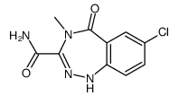 7-chloro-4-methyl-5-oxo-1H-1,2,4-benzotriazepine-3-carboxamide Structure