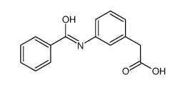 2-(3-苯甲酰胺基苯基)乙酸结构式