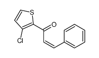 1-(3-chlorothiophen-2-yl)-3-phenylprop-2-en-1-one结构式
