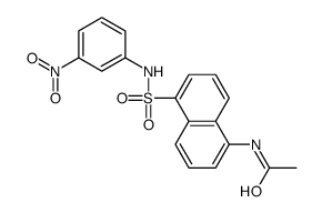 N-[5-[(3-nitrophenyl)sulfamoyl]naphthalen-1-yl]acetamide Structure