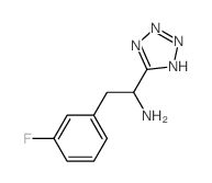 2-(3-fluorophenyl)-1-(2H-tetrazol-5-yl)ethanamine结构式