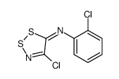 4-chloro-N-(2-chlorophenyl)dithiazol-5-imine结构式