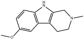 1,2,3,4-Tetrahydro-2-methyl-6-methoxy-β-carboline结构式