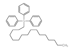 Silane, hexadecyltriphenyl- (8CI) structure