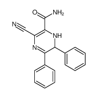 5-cyano-2,3-diphenyl-1,2-dihydropyrazine-6-carboxamide结构式