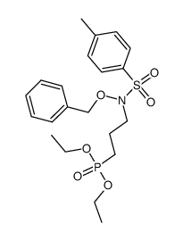 diethyl 3-(N-tosyl-N-benzyloxyamino)propylphosphonate结构式