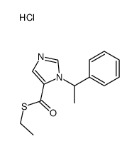 S-ethyl 3-(1-phenylethyl)imidazole-4-carbothioate,hydrochloride结构式