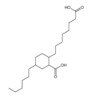 2-(7-carboxyheptyl)-5-hexylcyclohexane-1-carboxylic acid Structure