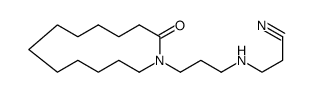 3-[[3-(2-Oxoazacyclotridecan-1-yl)propyl]amino]propanenitrile结构式