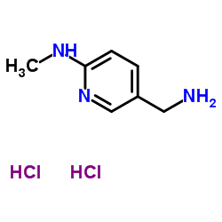 3-Pyridinemethanamine, 6-(methylamino)-, hydrochloride (1:2) structure