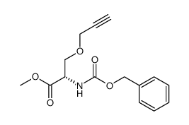 N-benzyloxycarbonyl-O-propargyl-L-serine methyl ester结构式