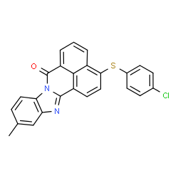 3(or 4)-[(4-chlorophenyl)thio]-11-methyl-7H-benzimidazo[2,1-a]benz[de]isoquinolin-7-one picture