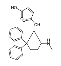 (5,5-Diphenyl-bicyclo[4.1.0]hept-2-yl)-methyl-amine; compound with (Z)-but-2-enedioic acid Structure