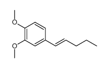 1,2-dimethoxy-4-(pent-1-en-1-yl)benzene结构式